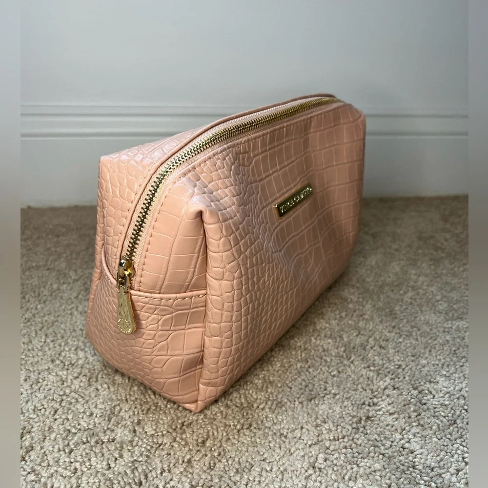 Vince Camuto Blush Animal Scale XL Cosmetic Bag